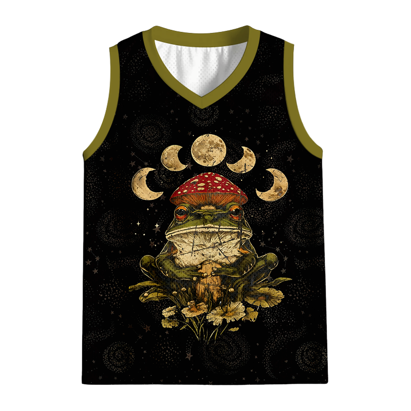 Modecanvas Weird Frog Mushrooms 90s Jersey Tank