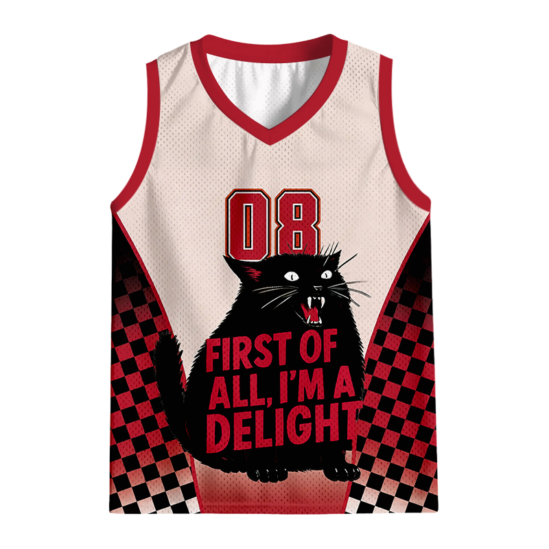 Modecanvas Roaring Black Cat Jersey Tank