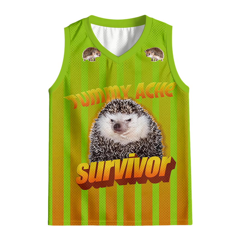 Modecanvas Tummy Ache Survivor Meme Jersey Tank