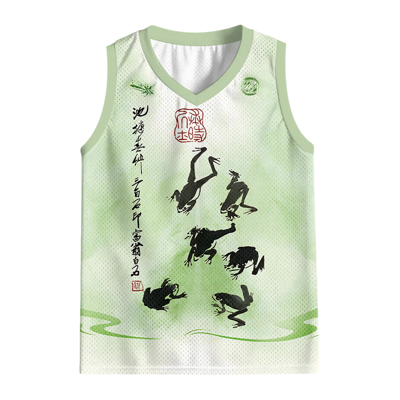 Modecanvas Retro Japan Frog Jersey Tank