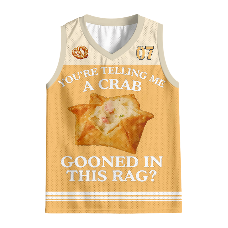Modecanvas You're Telling Me A Crab Jersey Tank