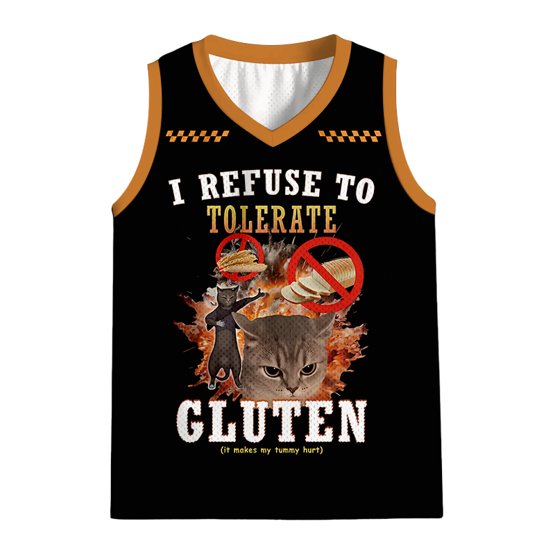 Modecanvas I Refuse to Tolerate Gluten Jersey Tank