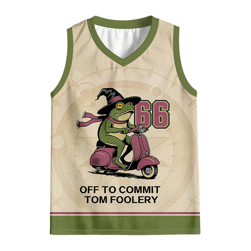 Modecanvas Off to Commit Tom Foolery Frog Jersey Tank