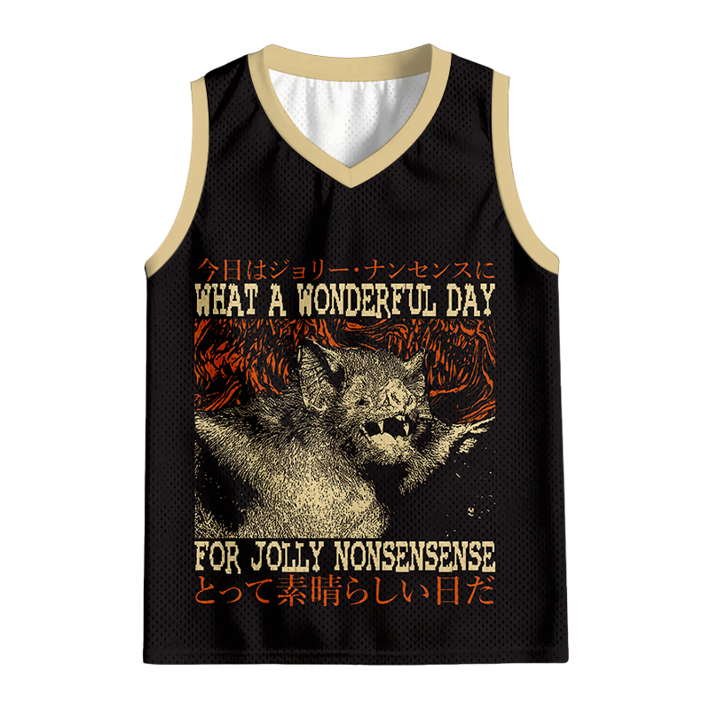Modecanvas What a Wonderful Day Bat Jersey Tank