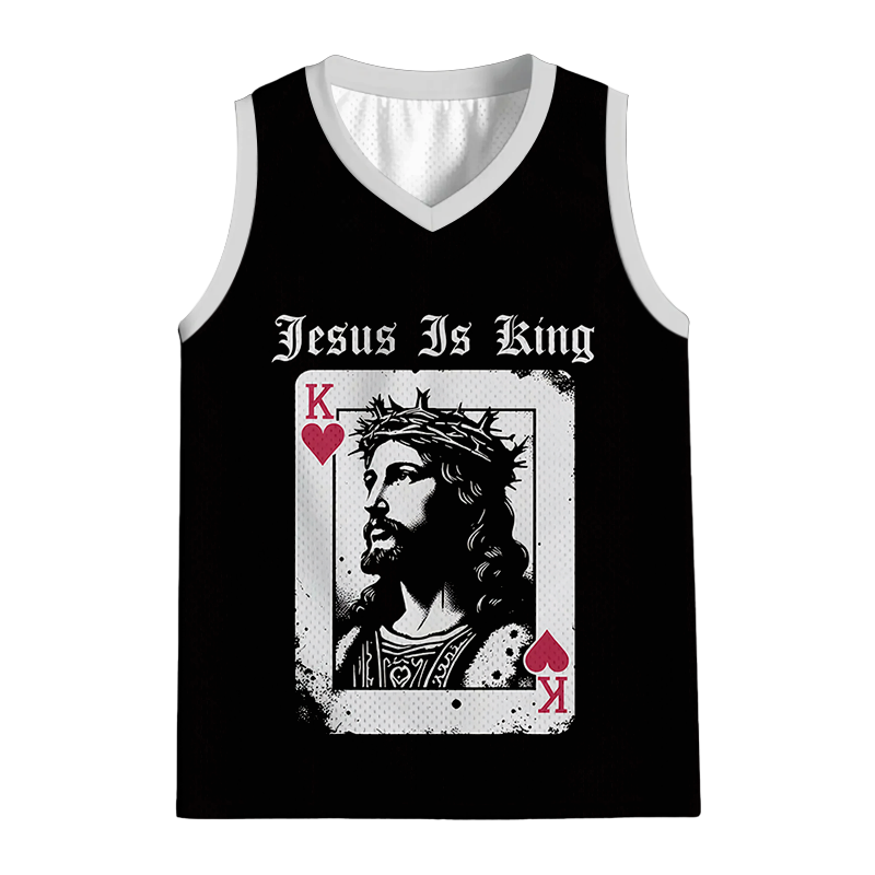 Modecanvas Jesus Is King Christian Jersey Tank