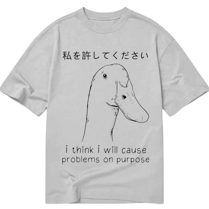 Modecanvas Stupid Goose Funny DTG Printing Classic T-Shirt-modecanvas
