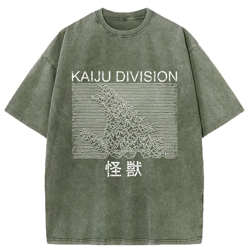 Modecanvas Music Monster Washed T-Shirt-modecanvas