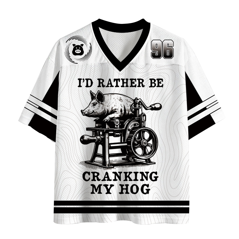Modecanvas Rather Be Cranking My Hog Mesh Jersey-modecanvas