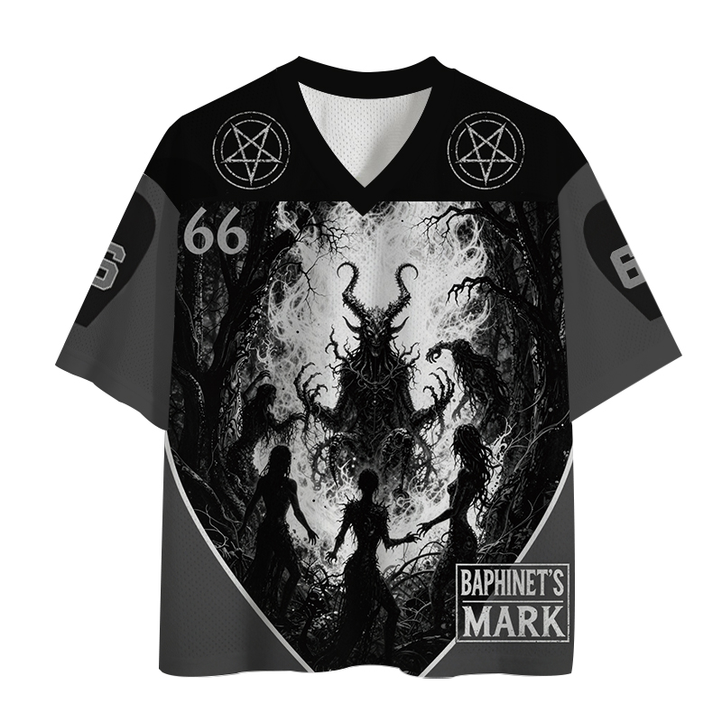 Modecanvas Baphomet's Mark Mesh Jersey-modecanvas