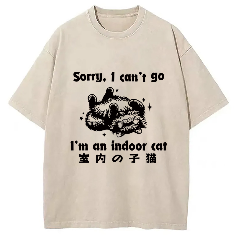 Modecanvas House Cat Washed T-Shirt