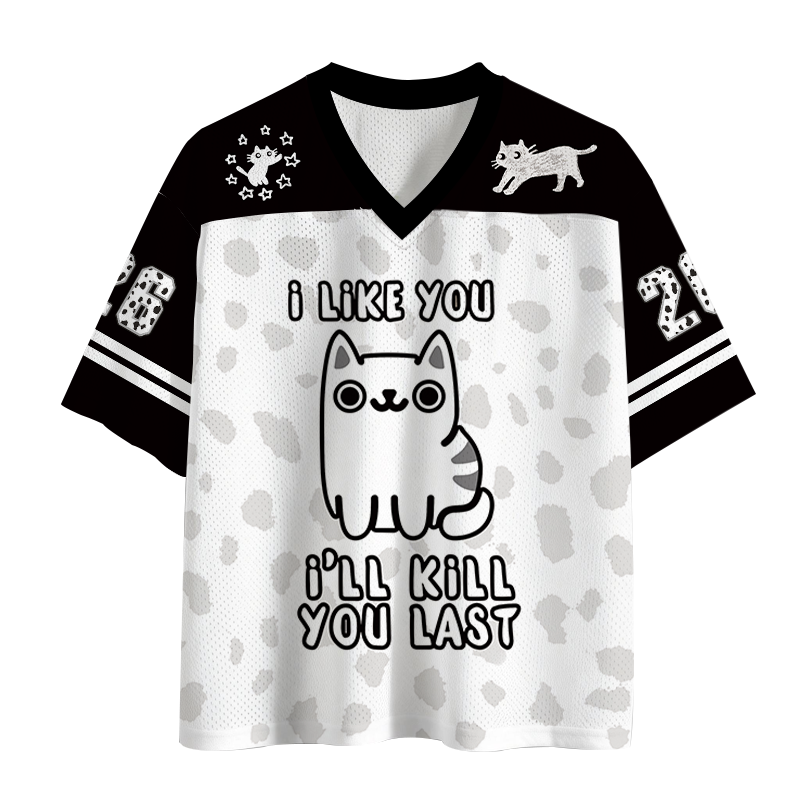 Modecanvas Cats And Humans Mesh Jersey-modecanvas