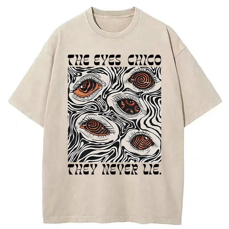 Modecanvas The Eyes Chico Washed T-Shirt