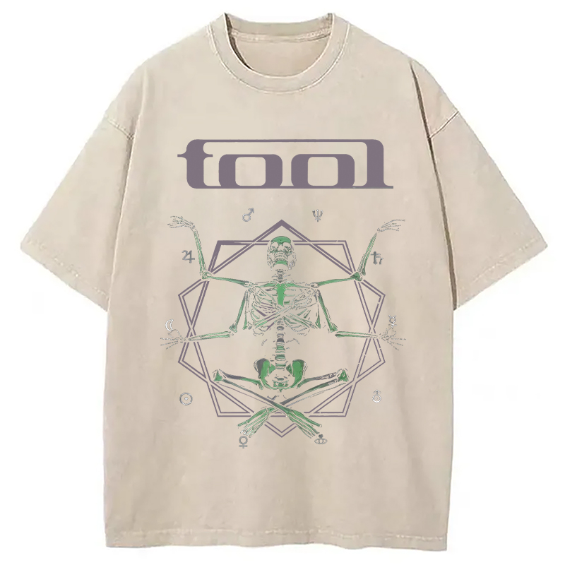 Modecanvas Soul Meditation DTG Printing Washed T-Shirt-modecanvas