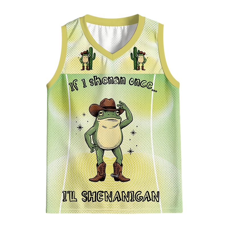 Modecanvas I ll Shenanigan Frog Jersey Tank