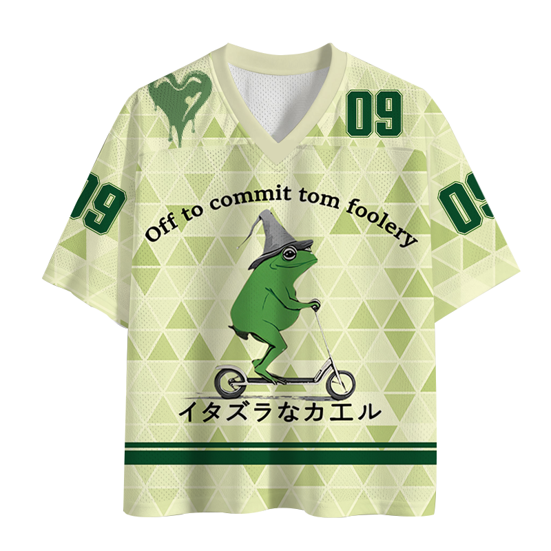 Modecanvas Stupid Frog Mesh Jersey-modecanvas
