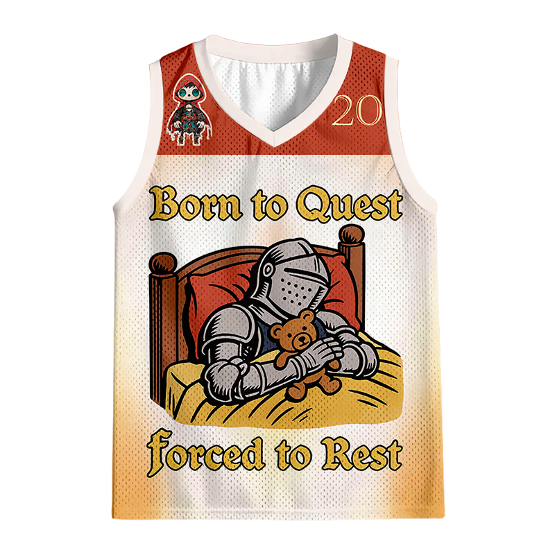 Modecanvas Born to Quest Forced to Rest Jersey Tank