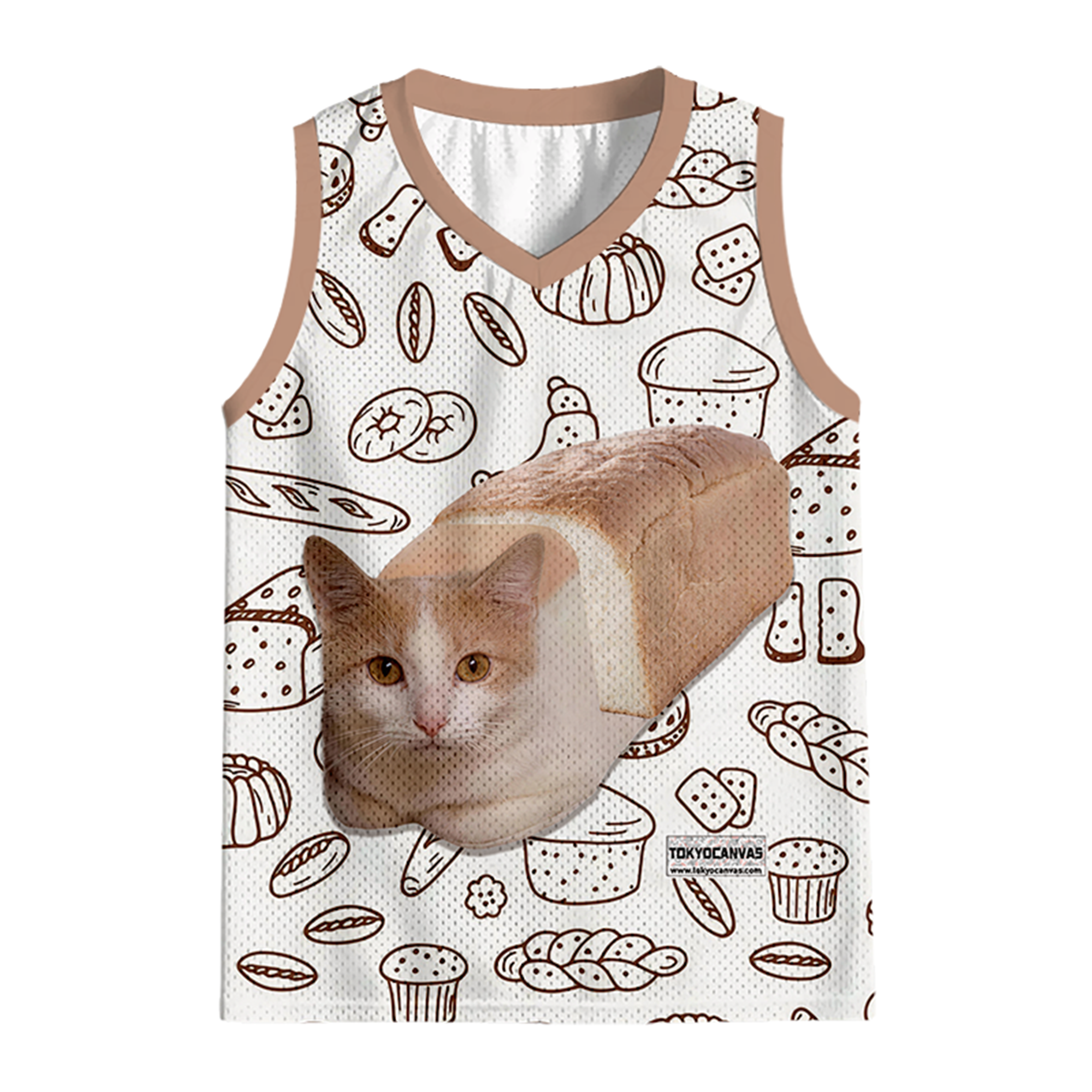 Modecanvas Cat Bread Jersey Tank