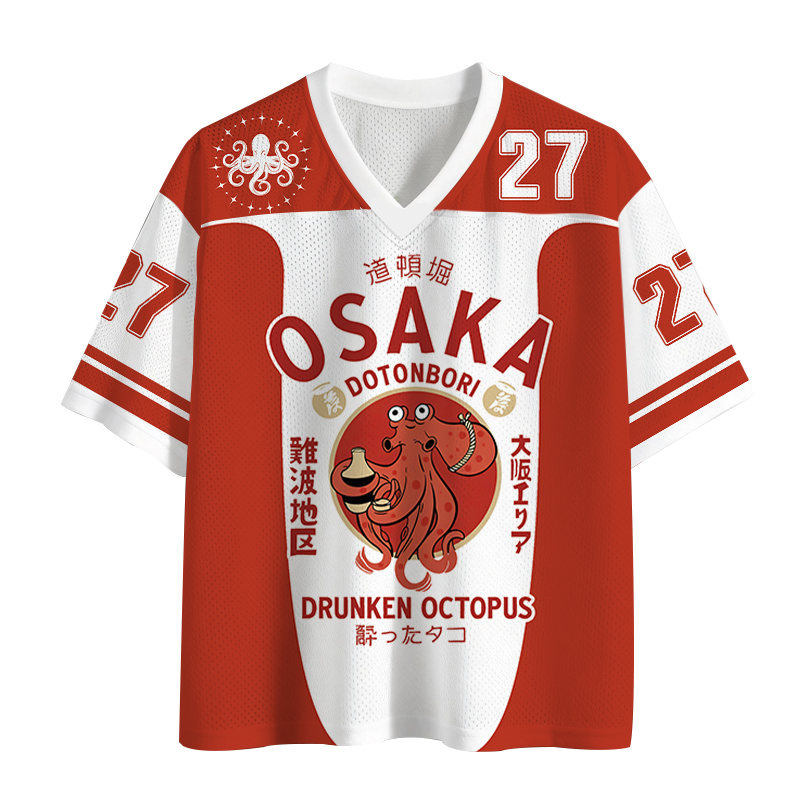 Modecanvas Drunken Octopus Japan Mesh Jersey-modecanvas