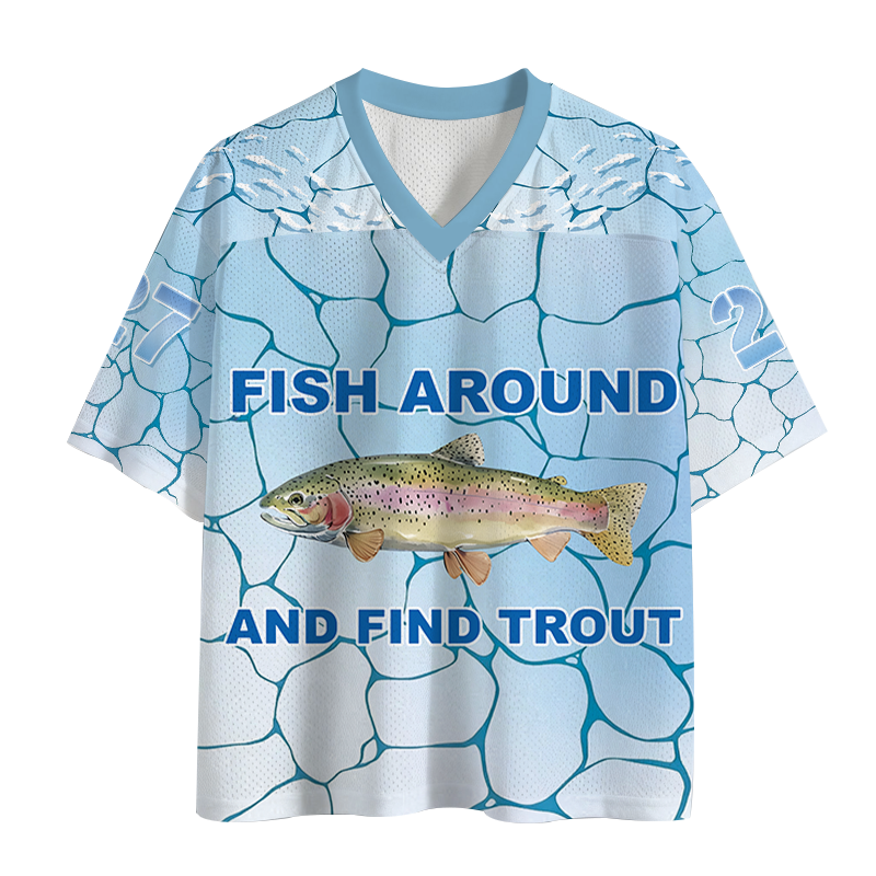 Modecanvas Fish Around and Find Trout Mesh Jersey-modecanvas