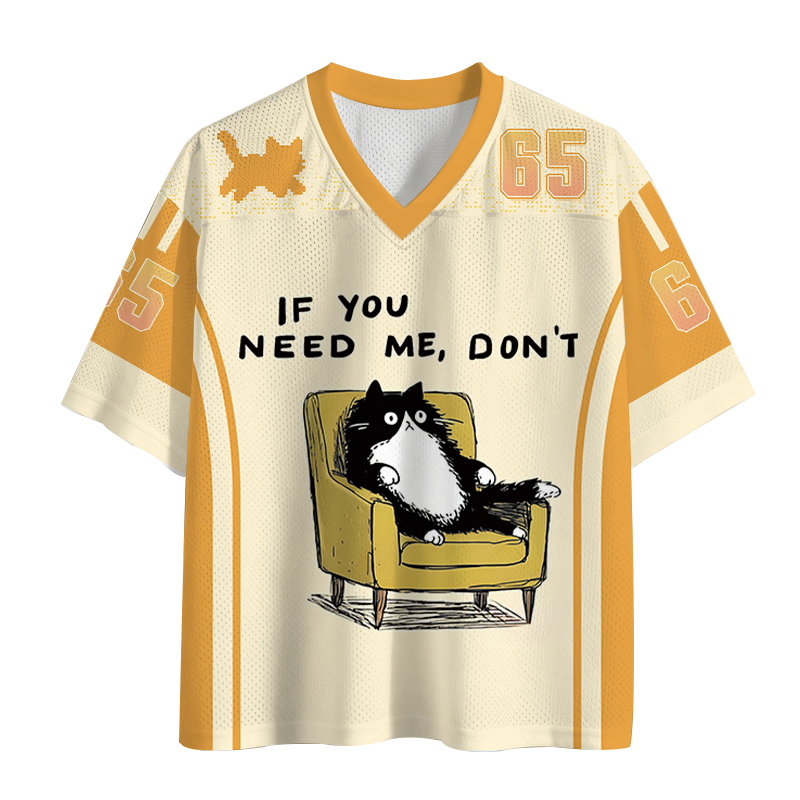 Modecanvas Unavailable Cat Mesh Jersey-modecanvas