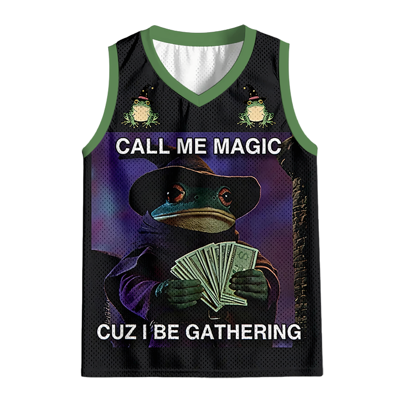 Modecanvas Call Me Magic Cuz I Be Gathering Jersey Tank