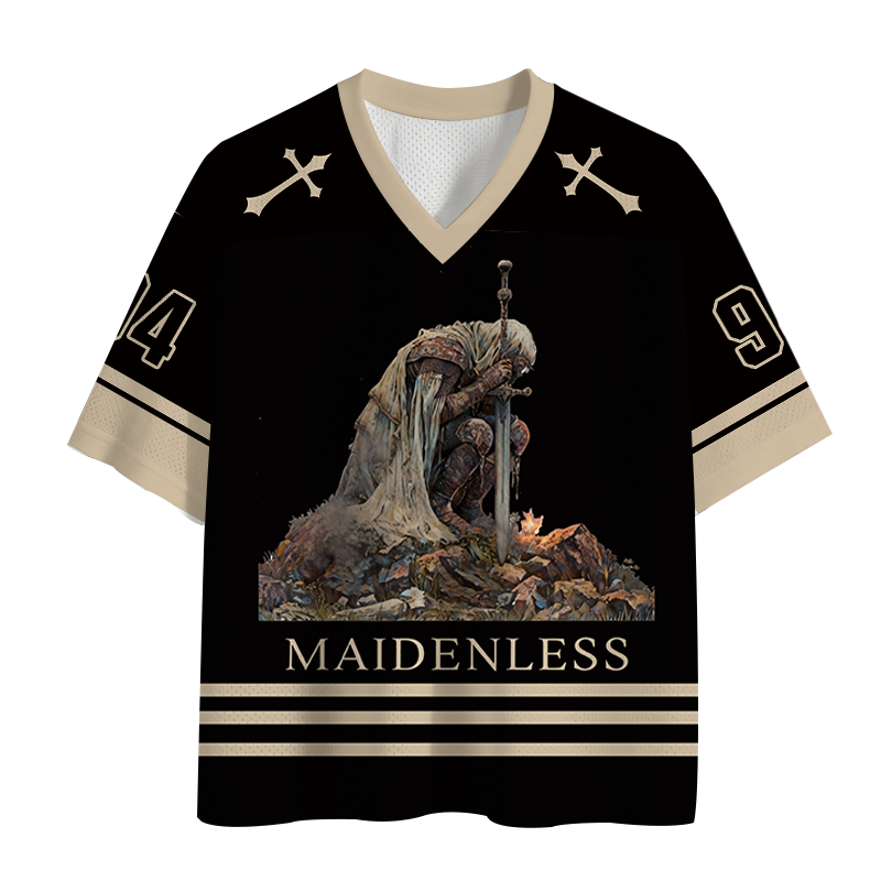 Modecanvas Maidenless Vintage Mesh Jersey-modecanvas