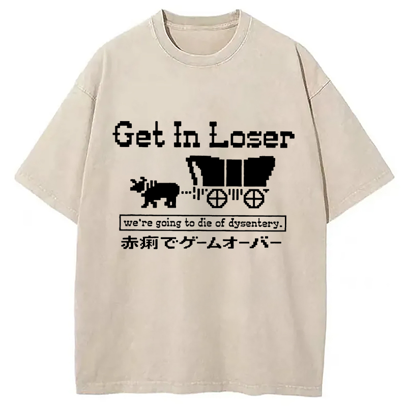 Modecanvas Died Of Dysentery Washed T-Shirt