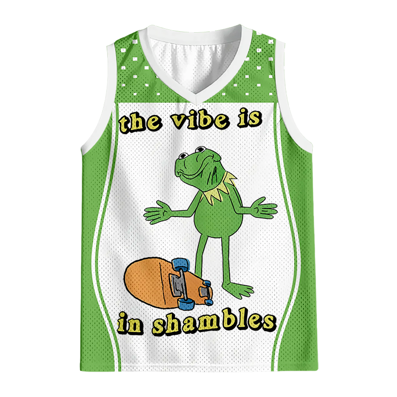 Modecanvas The Vibe Is In Shambles Jersey Tank