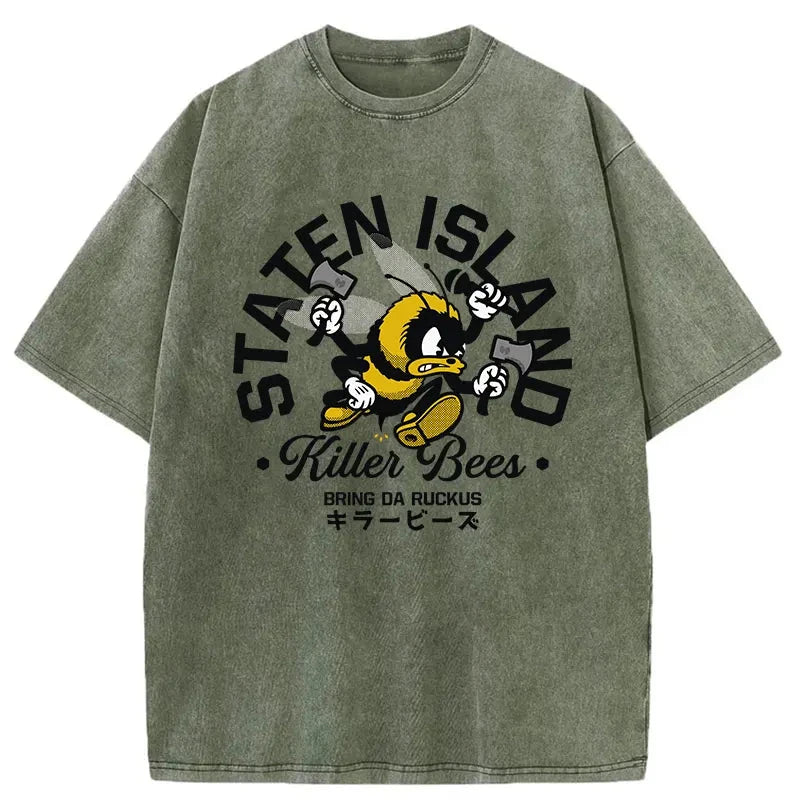 Modecanvas Killer Bees Japanese Washed T-Shirt