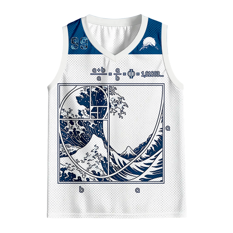 Modecanvas Ukiyoe Waves Japan Jersey Tank