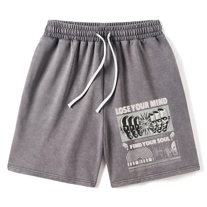 Modecanvas Lose Mind Find Soul Washed Short