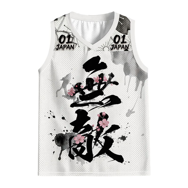 Modecanvas Invincible Japanese Kanji Jersey Tank