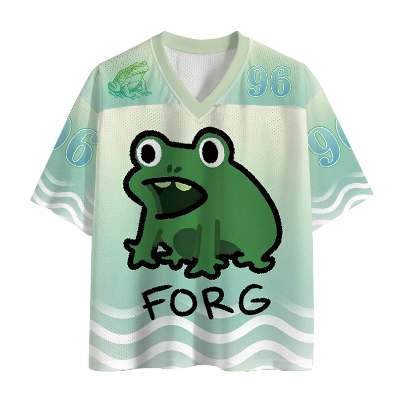 Modecanvas Funny Forg Japanese Mesh Jersey-modecanvas