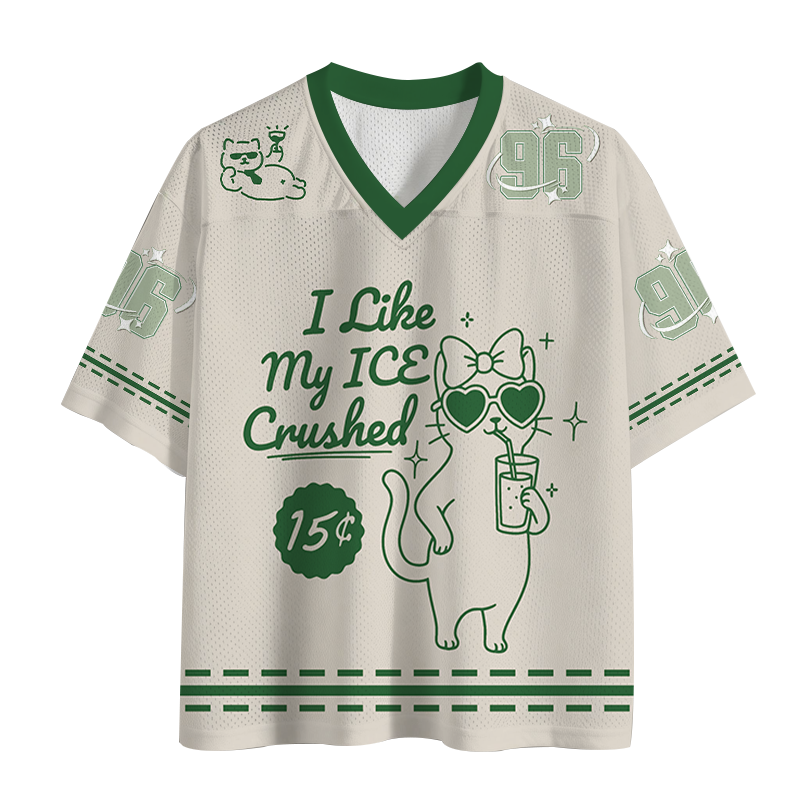 Modecanvas I Like My ICE Crushed Mesh Jersey-modecanvas