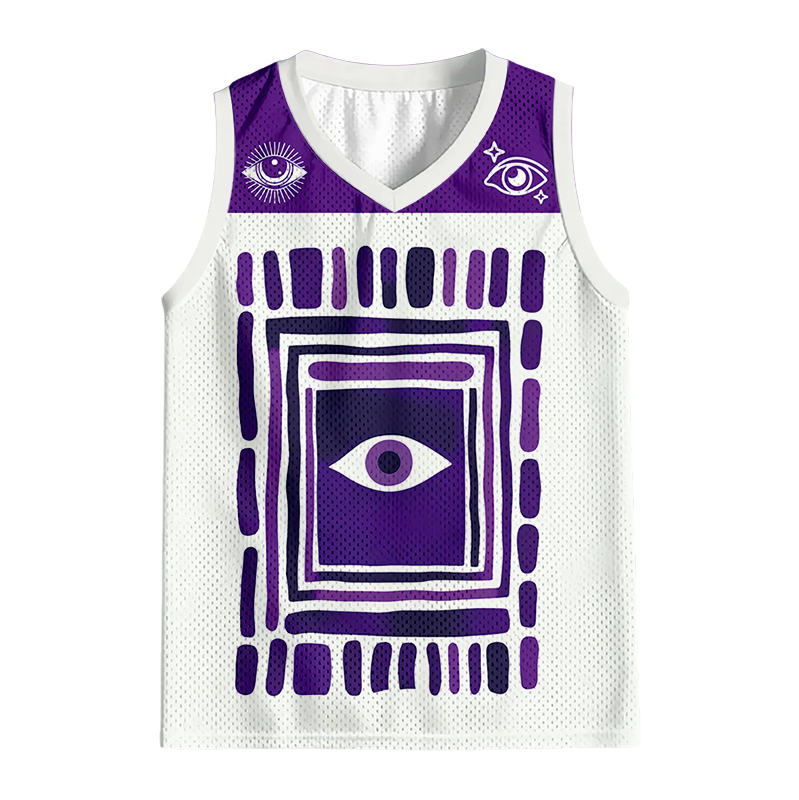 Modecanvas Geometric Eyes Jersey Tank
