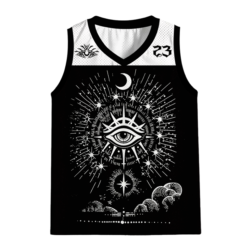 Modecanvas Celestial Gaze Cosmic Oracle Jersey Tank