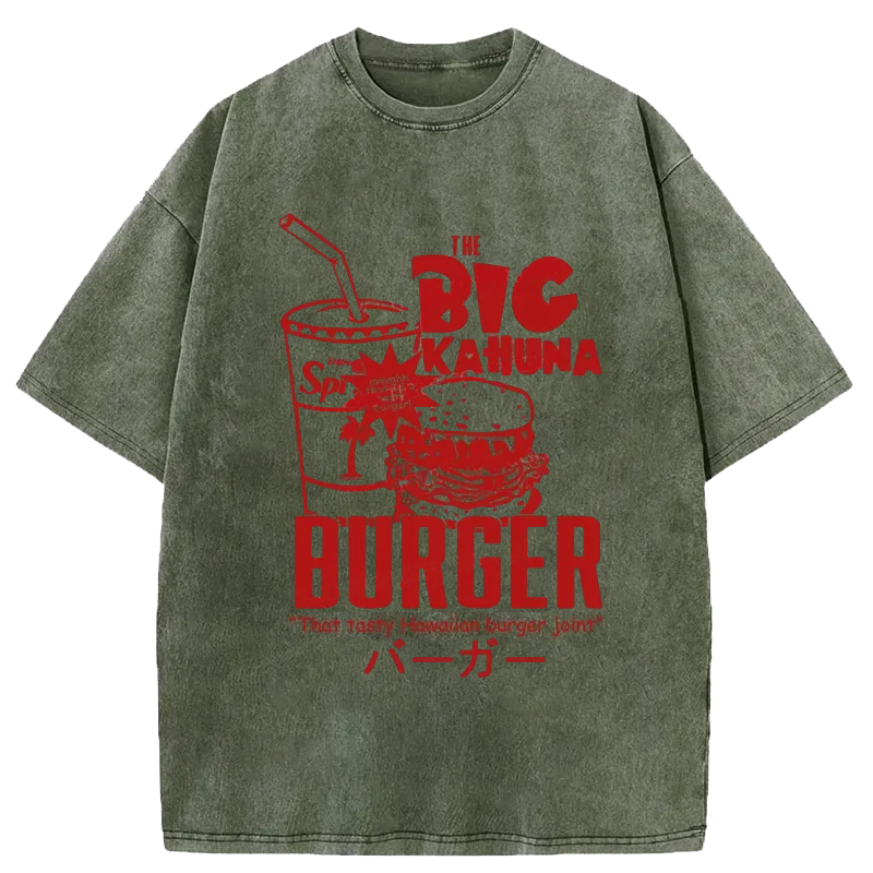 Modecanvas Tasty Hawaiian Burger Washed T-Shirt