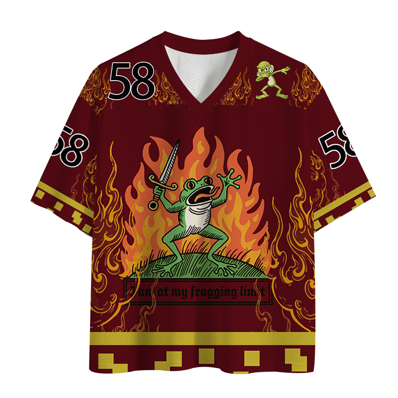 Modecanvas I Am At My Frogging Limit Mesh Jersey-modecanvas