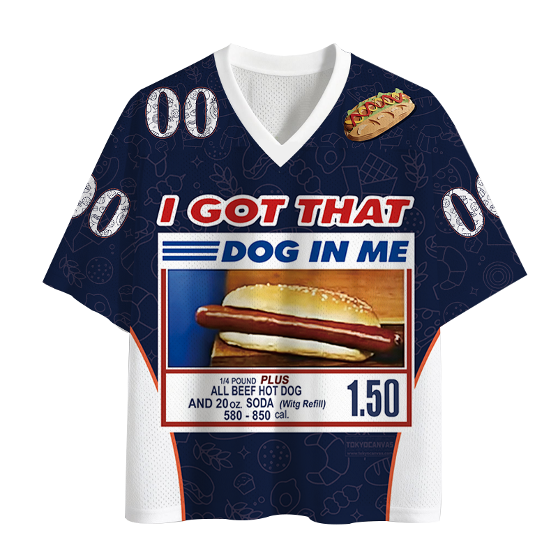 Modecanvas I Got That Dog In Me Mesh Jersey-modecanvas