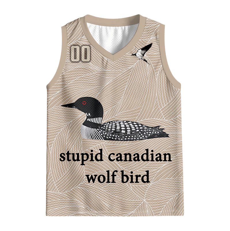 Modecanvas Stupid Canadian Wolf Bird Jersey Tank