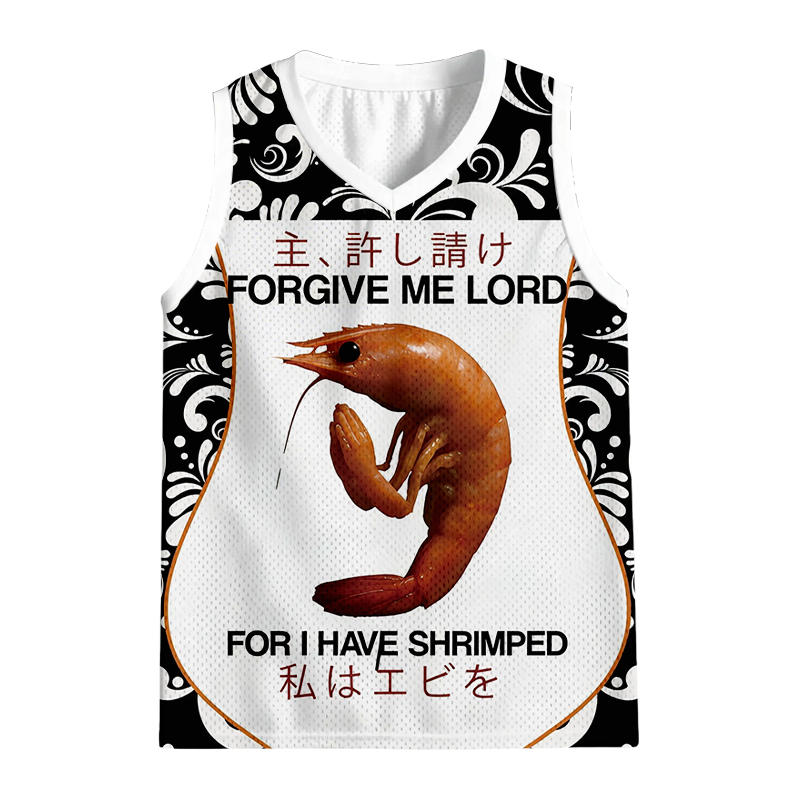 Modecanvas Forgive Me Lord For I Have Shrimped Jersey Tank