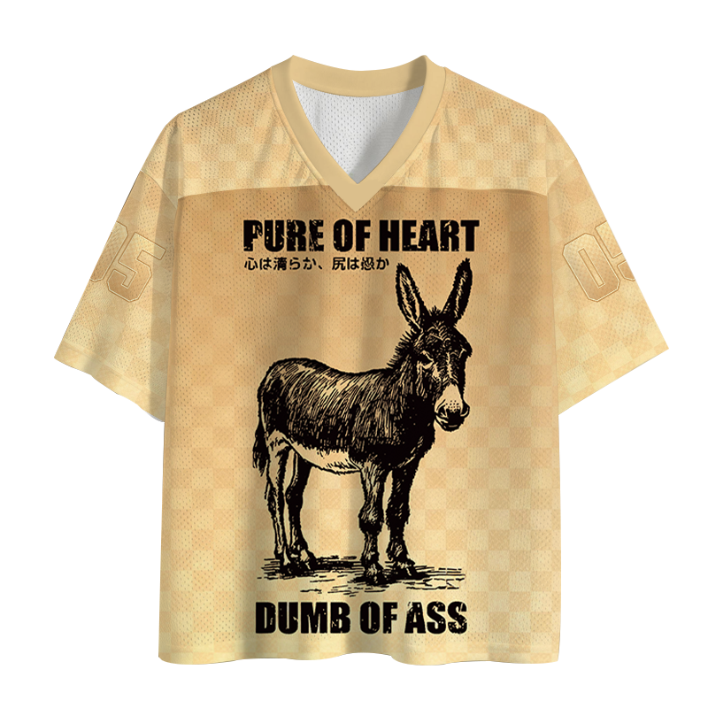 Modecanvas Good Heart Empty Head Mesh Jersey-modecanvas