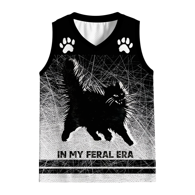 Modecanvas Wild Black Cat Jersey Tank