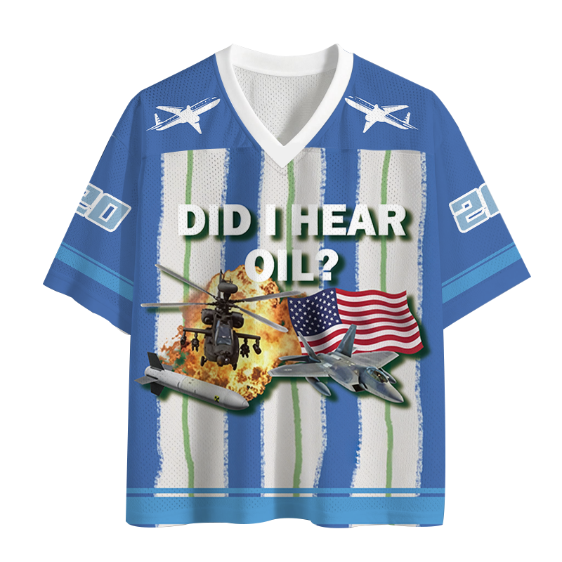 Modecanvas Did I Hear Oil Mesh Jersey-modecanvas