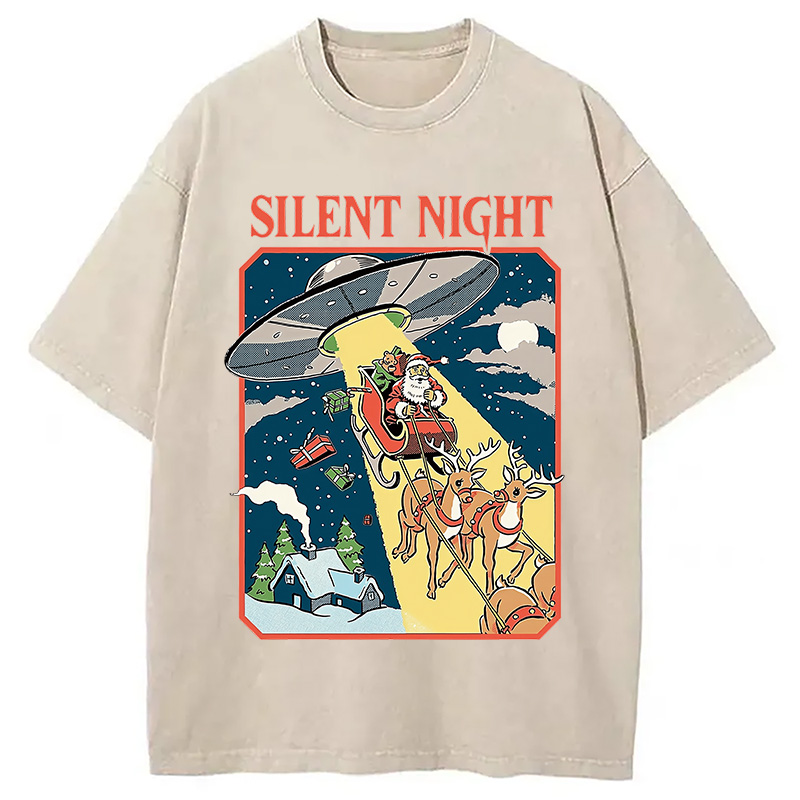 Modecanvas Silent Night Washed T-Shirt