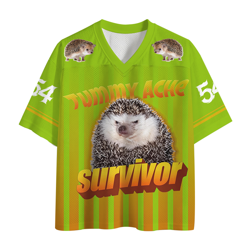 Modecanvas Tummy Ache Survivor Meme Mesh Jersey-modecanvas