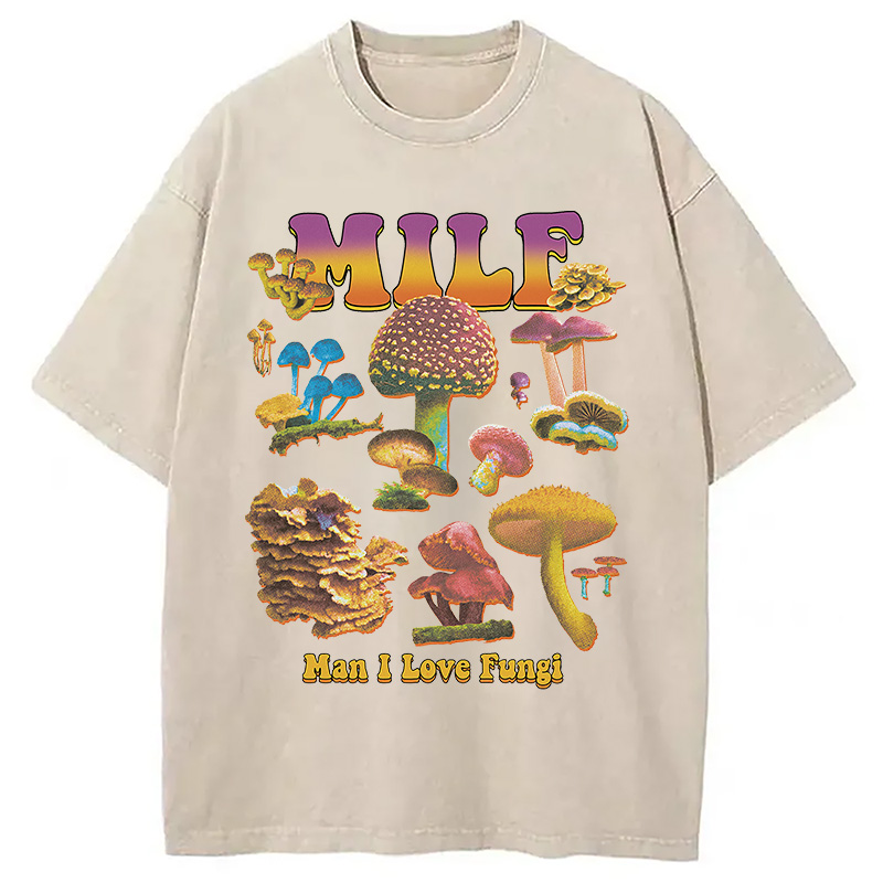 Modecanvas MILF Fungi Washed T-Shirt