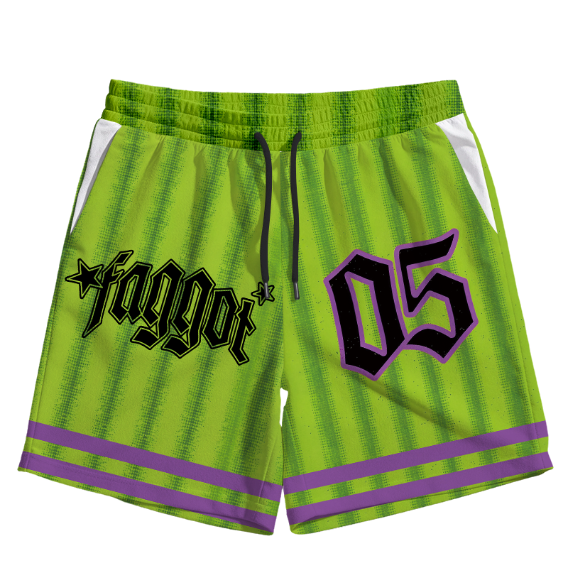 Modecanvas Faggot Stars Pride Jersey Short