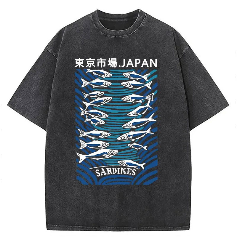 Modecanvas Tokyo Fish Market Washed T-Shirt