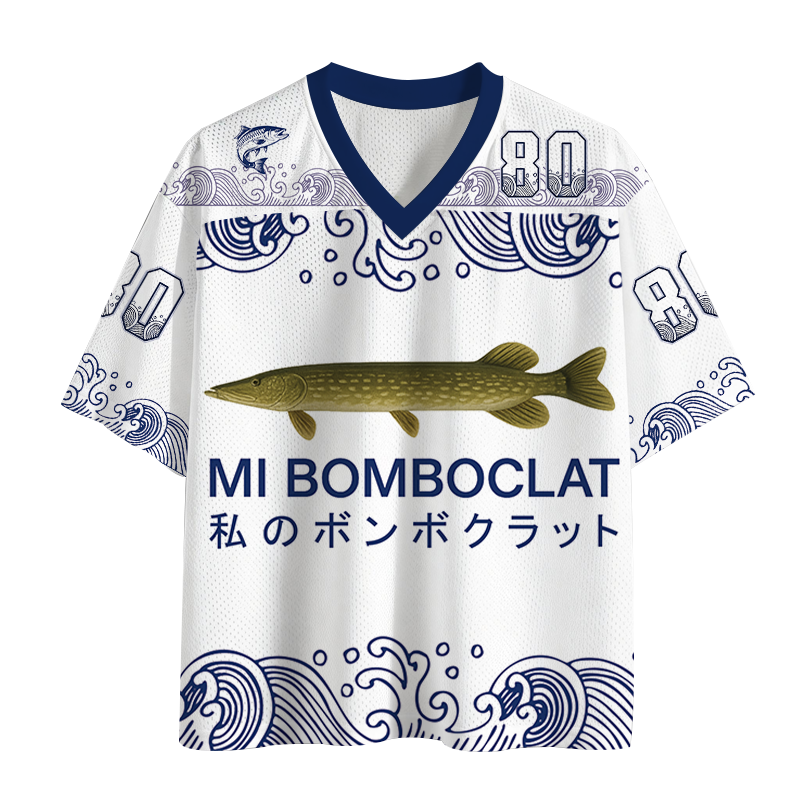 Modecanvas Mi Bomboclat Fish 84 Mesh Jersey-modecanvas